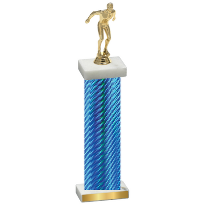 Single Blue Carbon Fiber Swimming Trophy