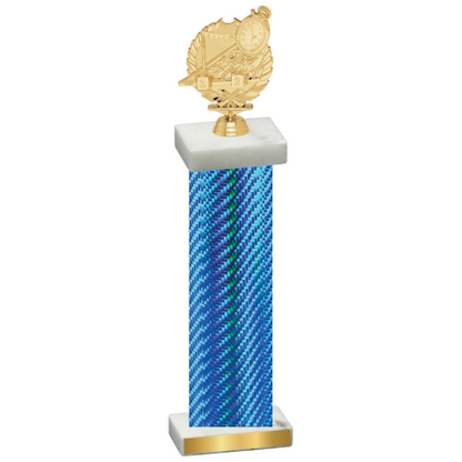 Single Blue Carbon Fiber Swimming Trophy