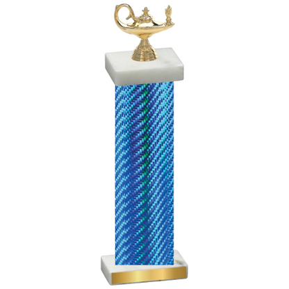 Single Blue Carbon Fiber Academics Trophy