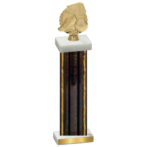 Single Black Glacier Soccer Trophy