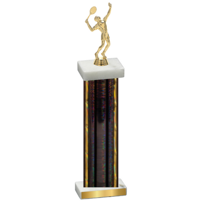 Single Black Glacier Tennis Trophy