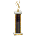 Single Black Glacier Tennis Trophy