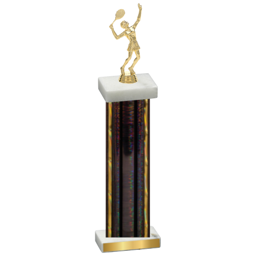 Single Black Glacier Tennis Trophy