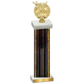 Single Black Glacier Bowling Trophy