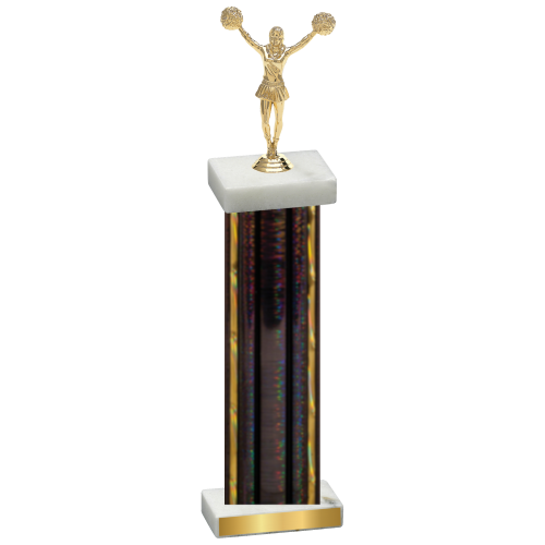 Single Black Glacier Cheerleading Trophy