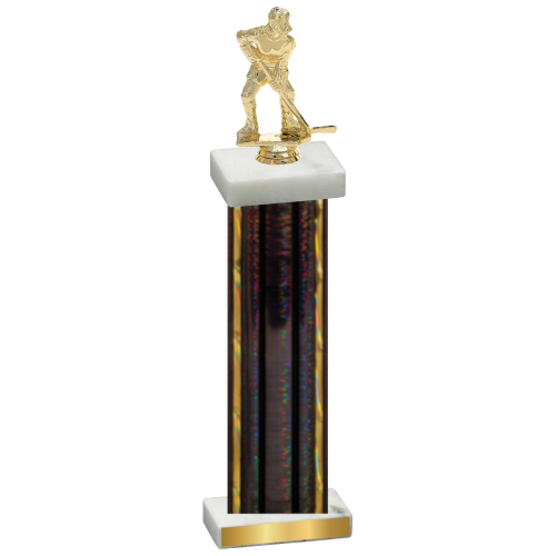 Single Black Glacier Hockey Trophy