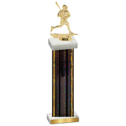 Single Black Glacier Lacrosse Trophy