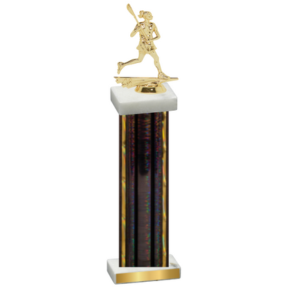 Single Black Glacier Lacrosse Trophy