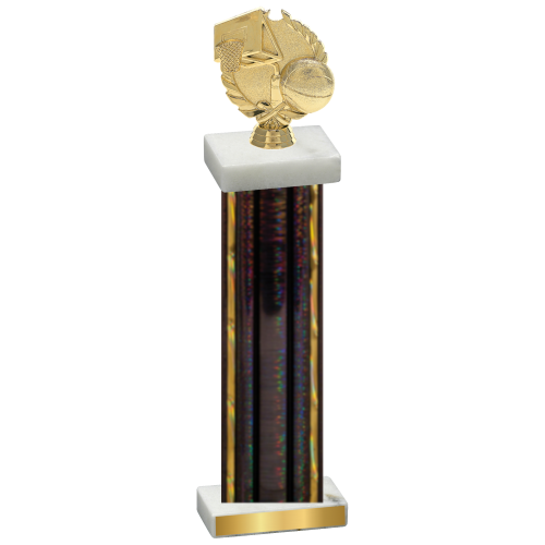 Single Black Glacier Basketball Trophy