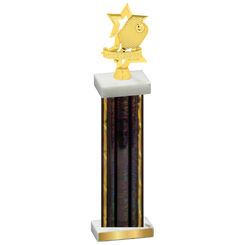 Single Black Glacier Pickleball Trophy