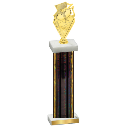 Single Black Glacier Pickleball Trophy