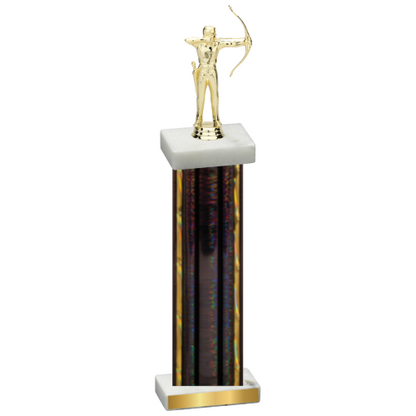 Single Black Glacier Archery Trophy