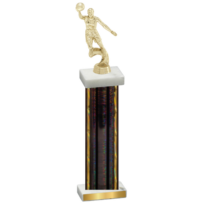 Single Black Glacier Basketball Trophy