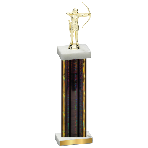 Single Black Glacier Archery Trophy