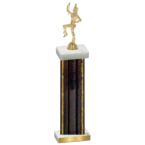 Single Black Glacier Majorette Trophy