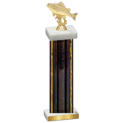 Single Black Glacier Fishing Trophy