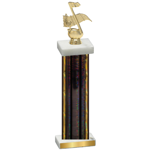 Single Black Glacier Music Trophy