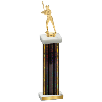 Single Black Glacier Softball Trophy