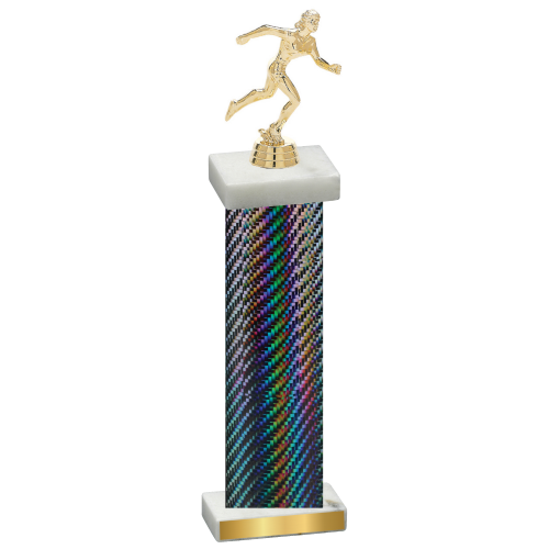 Single Black Carbon Fiber Running Trophy