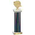 Single Black Carbon Fiber Running Trophy