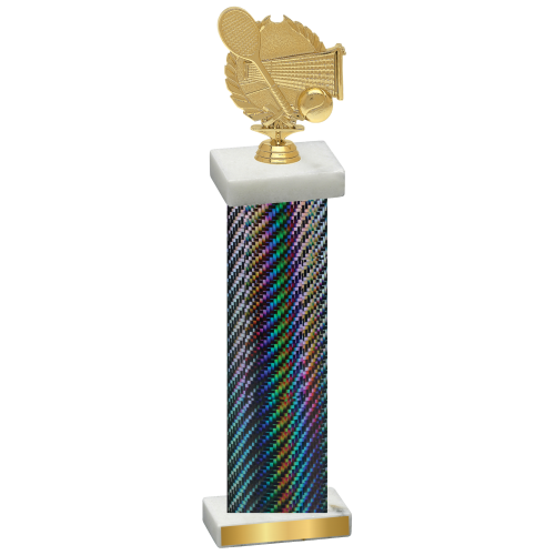 Single Black Carbon Fiber Tennis Trophy