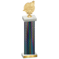 Single Black Carbon Fiber Swimming Trophy