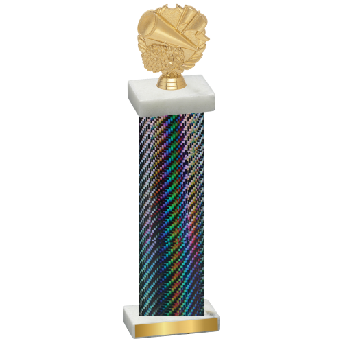 Single Black Carbon Fiber Cheerleading Trophy