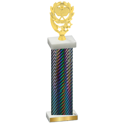 Single Black Carbon Fiber Pickleball Trophy