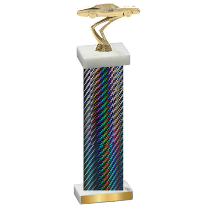 Single Black Carbon Fiber Cars Trophy