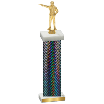 Single Black Carbon Fiber Shooter Trophy