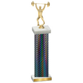 Single Black Carbon Fiber Weights Trophy