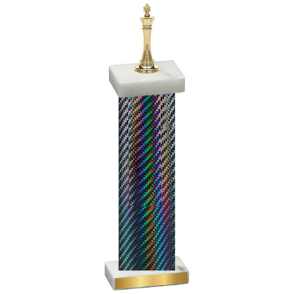 Single Black Carbon Fiber Chess Trophy