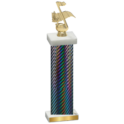 Single Black Carbon Fiber Music Trophy