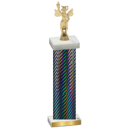 Single Black Carbon Fiber Academics Trophy