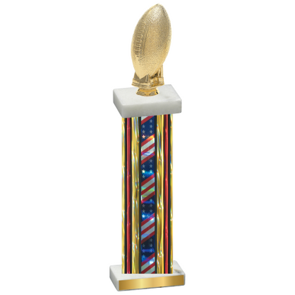 Single Flag USA Football Trophy