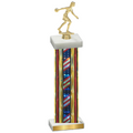 Single Flag USA Bowling Trophy