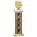 Single Flag USA Bowling Trophy