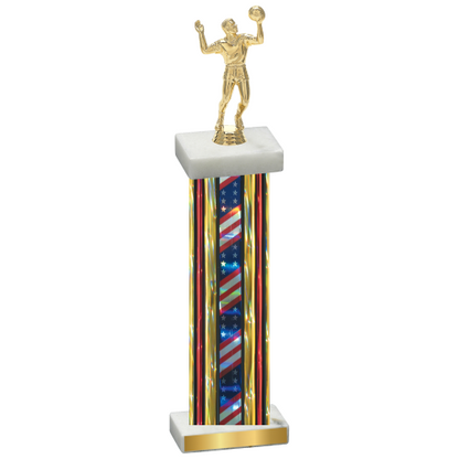 Single Flag USA Volleyball Trophy