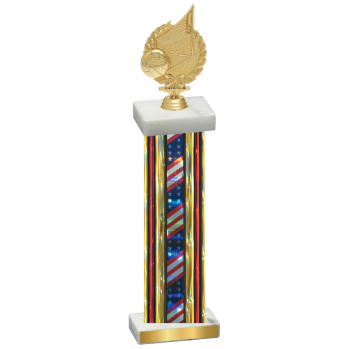 Single Flag USA Volleyball Trophy