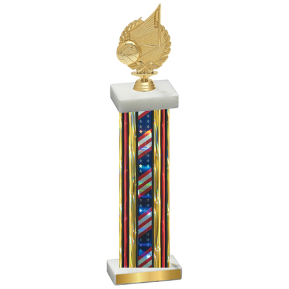 Single Flag USA Volleyball Trophy