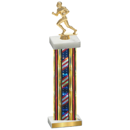 Single Flag USA Football Trophy