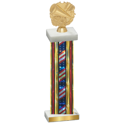 Single Flag USA Cheerleading Trophy