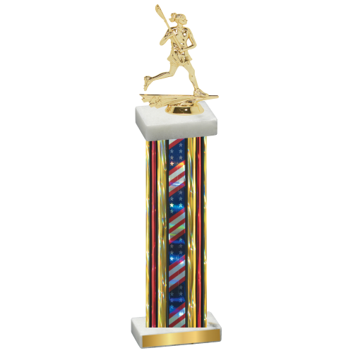 Single Flag USA Lacrosse Trophy