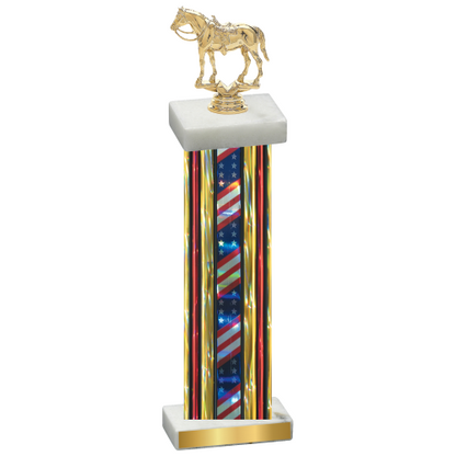 Single Flag USA Horses Trophy