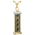 Single Flag USA Weights Trophy
