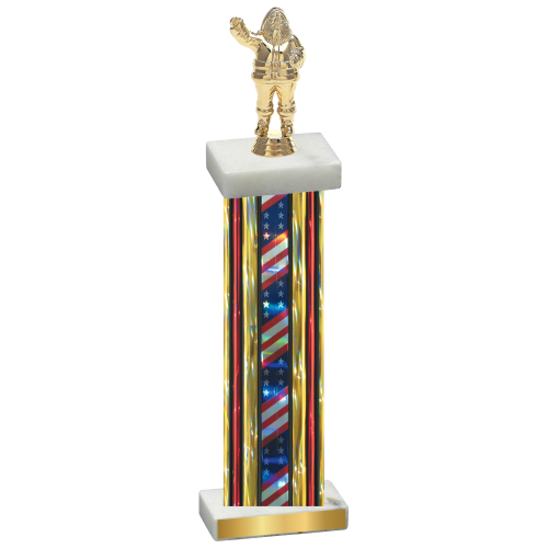 Single Flag USA Holiday Trophy