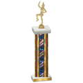 Single Flag USA Majorette Trophy
