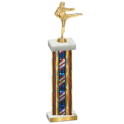 Single Flag USA Karate Trophy