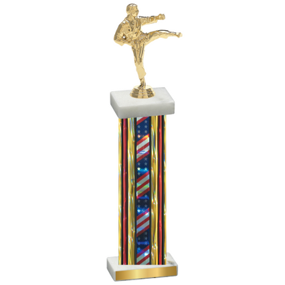 Single Flag USA Karate Trophy