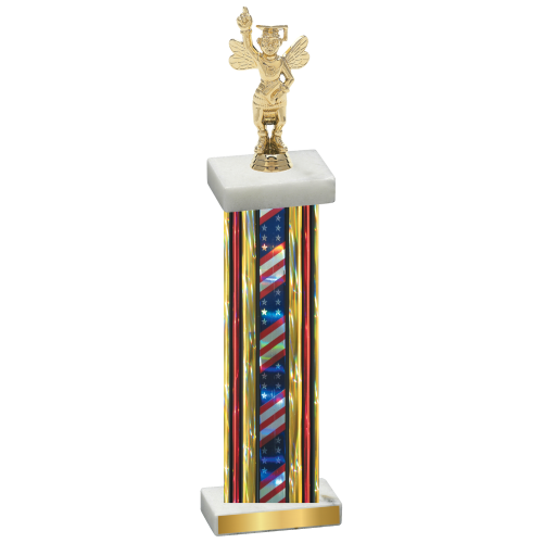 Single Flag USA Academics Trophy